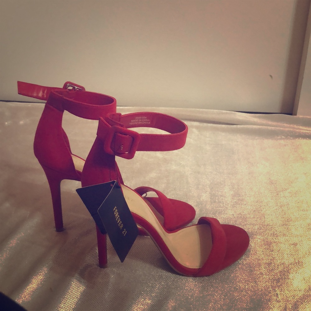 Shoes (High Heels) -Red/ Sandalias Altas size 7